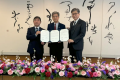 聯盟副會長暨教育部國教署署長彭富源（中）與日方靜岡縣教育委員會教育長池上重弘、體育文化觀光部部長都築直哉與代表，三方於靜岡縣共同簽署促進教育領域合作之備忘錄。為促進日本靜岡縣與臺灣高中以下學校間的國際教育交流，經日本靜岡縣體育文化觀光部邀請，「臺灣高級中等 ...(略)
