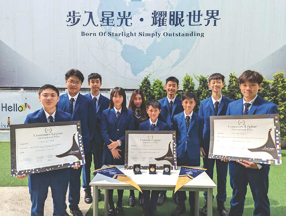 ●台中市星光實驗教育小發明家勇奪2023全球第122屆法國巴黎發明展三項金、銀、銅牌獎項大放異彩耀眼國際舞台為國爭光樹立台灣學實合一實驗教育標竿典範。圖/臺中市星光實驗教育機構提供